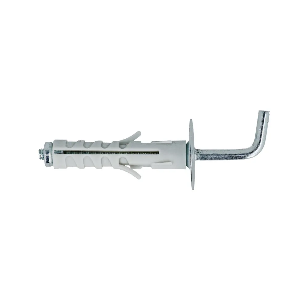 Tasselli in nylon con gancio lungo Misura ØX: Ø 9,0 x 40	mm.