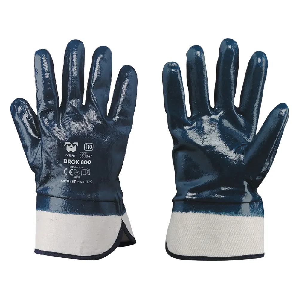 GUANTI NBR MANICHETTA TELA 'BROK 800' Tg. 10 (XL) GUANTI NBR MANICHETTA TELA 'BROK 800' Tg. 10 (XL)