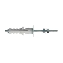 Tasselli in nylon con doppio dado Misura ØX: Ø 9,0 x 40	mm.