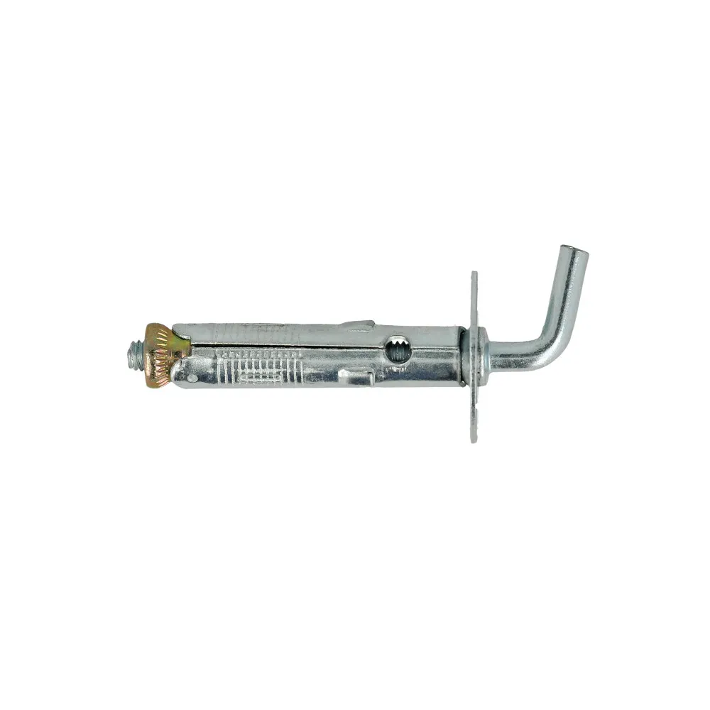 Tasselli in acciaio con gancio corto Misura ØX: Ø 9,0 x 50	mm.