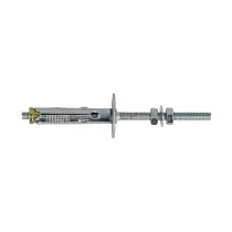 Tasselli in nylon con barra filettata e doppio dado Misura ØX: Ø 8,0 x 45 mm.