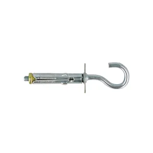Tasselli in acciaio con occhiolo aperto Misura ØX: Ø 9,0 x 50	mm.