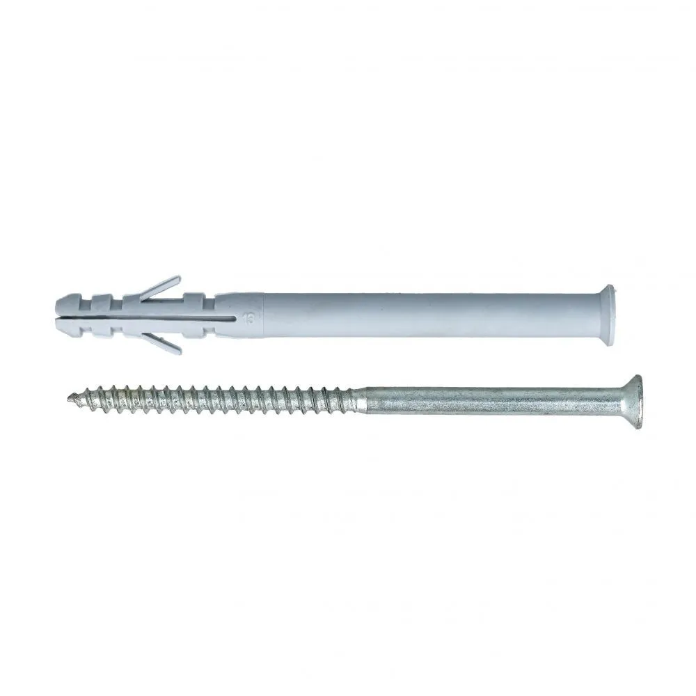 Tasselli in nylon prolungati con vite TPS Misura ØX: Ø 8,0 x 100 mm.