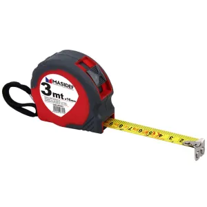 FLESSOMETRO RITORNO AUTOMATICO Dimensioni -: 3 mt.
