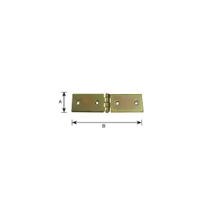Asette zincate giallo Dimensioni Ø/X bandella: 140 X 36 mm.