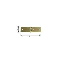 Asette zincate giallo Dimensioni Ø/X bandella: 200 X 36 mm.