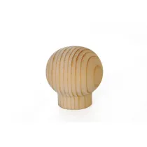 Pomolo in legno pino grezzo Dimensioni Ø: Ø 22 mm.
