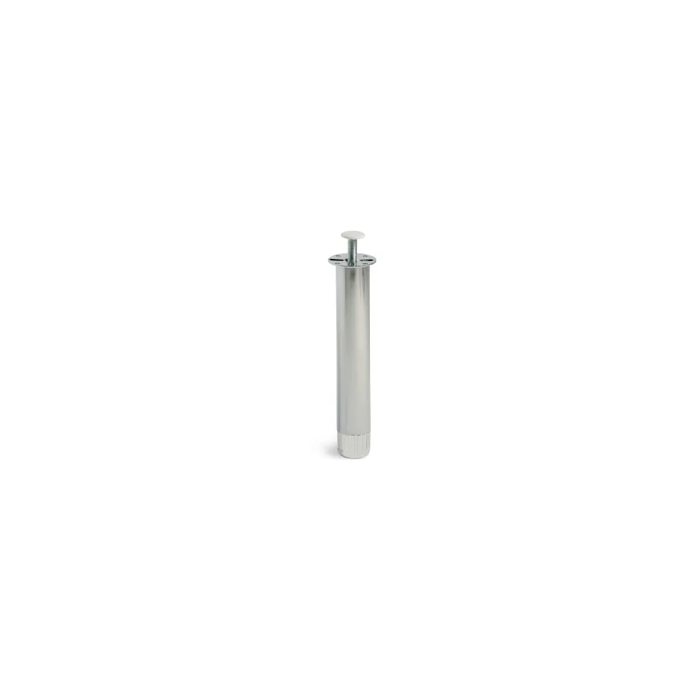 PIEDE TONDO REGOLABILE D35MM H100 CROMO Dimensioni X piedi 2°: Ø 35 X 100 mm. PIEDE TONDO REGOLABILE D35MM H100 CROMO Dimensioni X piedi 2°: Ø 35 X 100 mm.