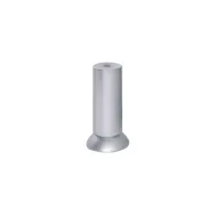 Piedino in plastica grigio alluminio diametro 35 Altezza : 90 mm