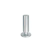 Piedino tondo regolabile in plastica grigio alluminio Dimensioni X piedi: 120 mm X Ø 35 mm Base 60 mm