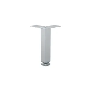 Piedino quadro in metallo con flangia triangolare Dimensioni m.: 100 mm.