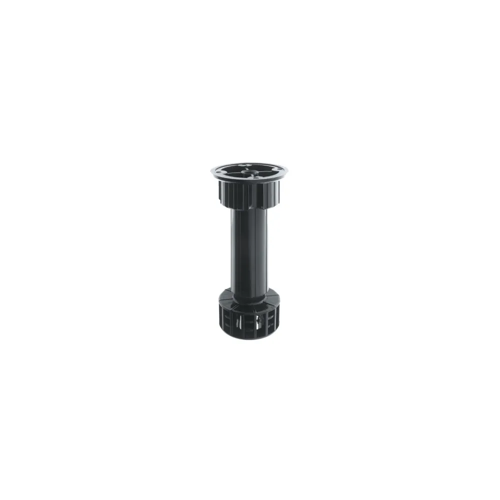 Kit 4 piedini plastica attacco integrato serie "Kitchen" nero Dimensioni m.: 100 mm.
