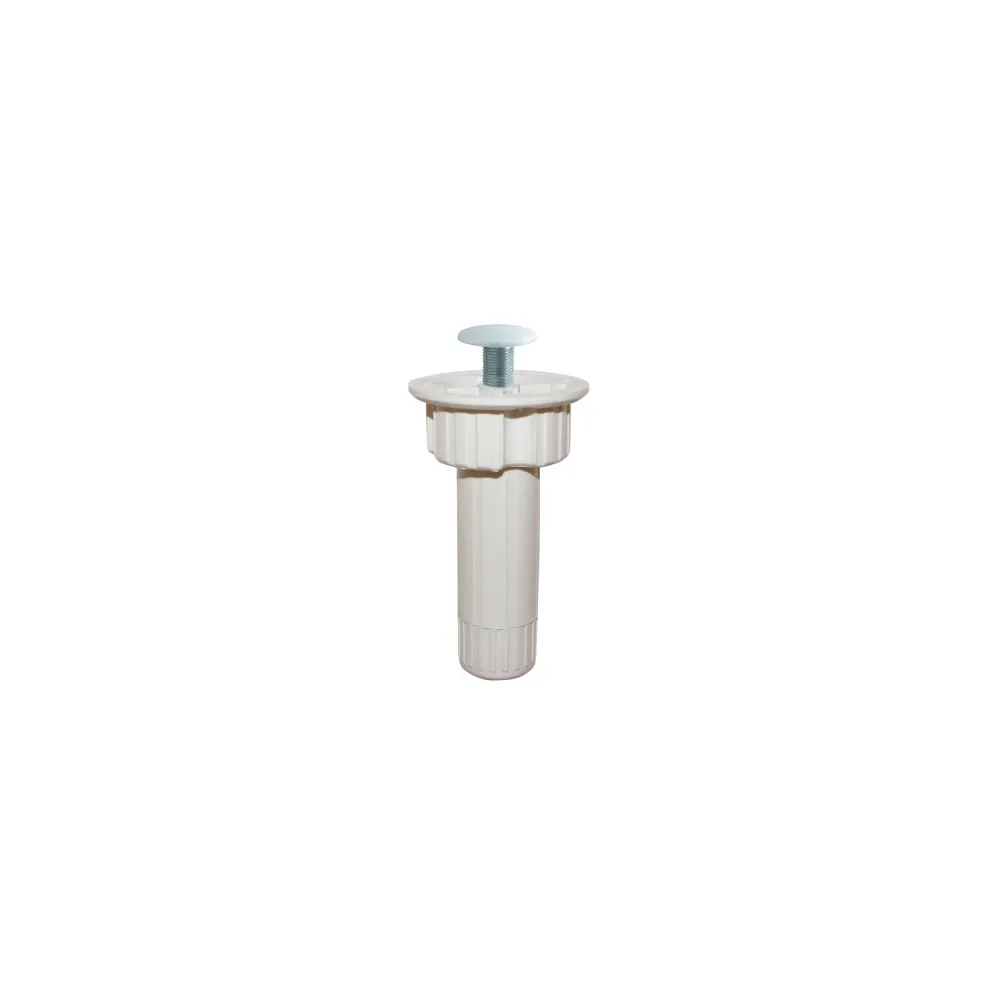 Kit 4 piedini plastica attacco integrato serie "Kitchen" bianco Dimensioni m.: 100 mm.