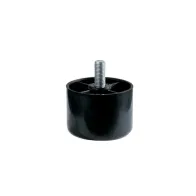 Piedino tondo in plastica Ø 60 mm. Nero Altezza : 60 mm