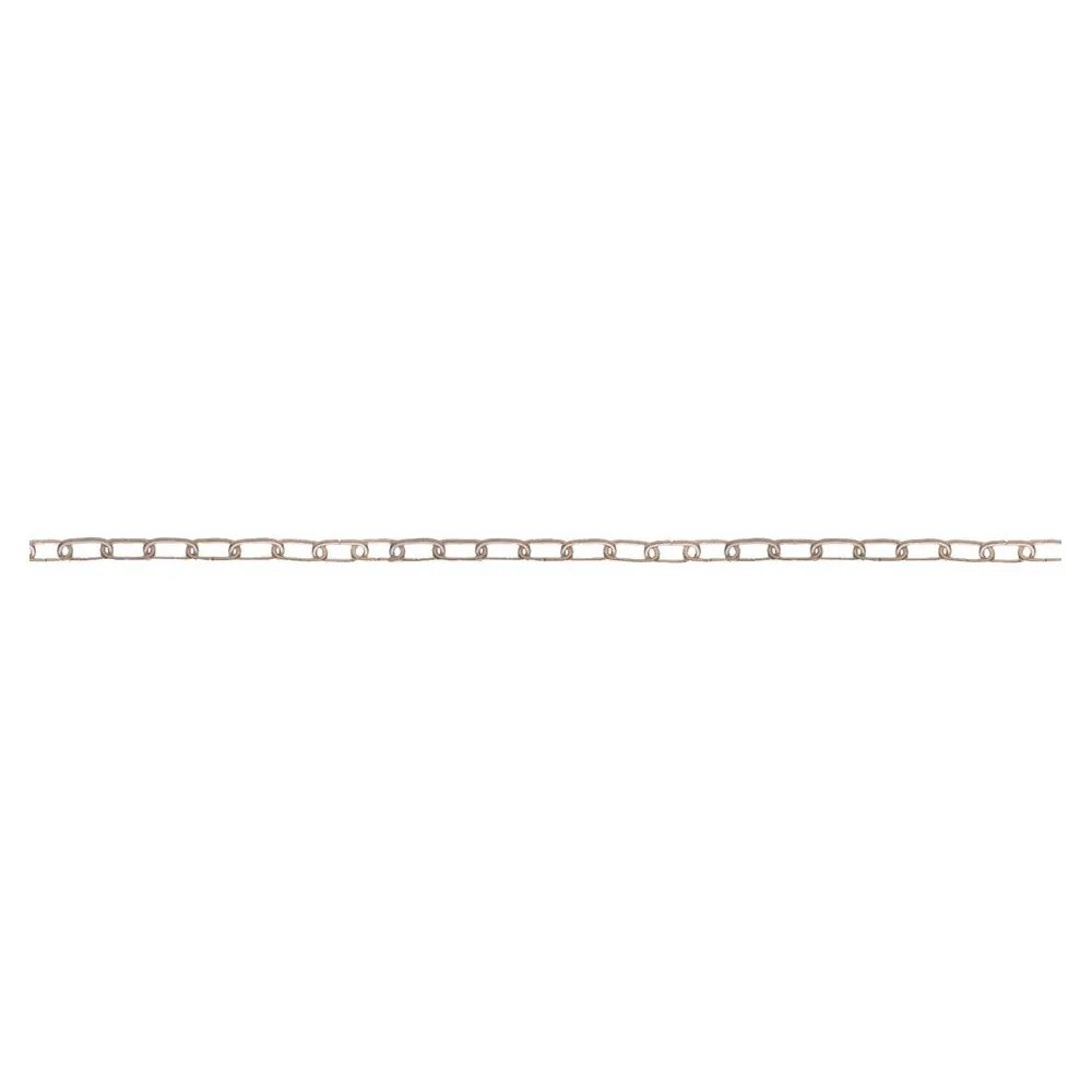 Catena orologio pretagliata in acciaIo nichelato 2,5 mt. Dimensioni X: Ø 1,3 mm. X 2,5 mt. Catena orologio pretagliata in acciaIo nichelato 2,5 mt. Dimensioni X: Ø 1,3 mm. X 2,5 mt.