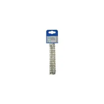 Catena orologio pretagliata in acciaIo nichelato 2,5 mt. Dimensioni X: Ø 1,3 mm. X 2,5 mt.