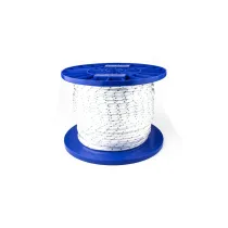 CORDA IN POLIESTERE BIANCO-BLU VENDITA AL METRO Dimensioni Ø: Ø 8 mm.