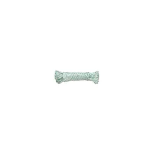 Corda in poliammide bianco/verde Ø 4 mm. Lunghezza: 20 mt.