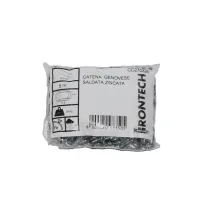 CATENA GENOVESE PRETAGLIATA IN ACCIAIO ZINCATO Ø2MM Lunghezza: 2,5 mt CATENA GENOVESE PRETAGLIATA IN ACCIAIO ZINCATO Ø2MM Lunghezza: 2,5 mt