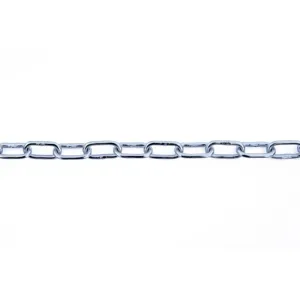 CATENA GENOVESE PRETAGLIATA IN ACCIAIO ZINCATO Ø3MM Lunghezza: 2,5 mt