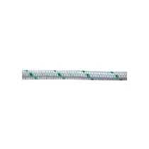 Corda in poliestere bianco con segnalino verde - Al metro Dimensioni Ø: Ø 6 mm.