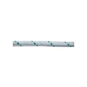 Corda in poliestere bianco con segnalino verde - Al metro Dimensioni Ø: Ø 10 mm.