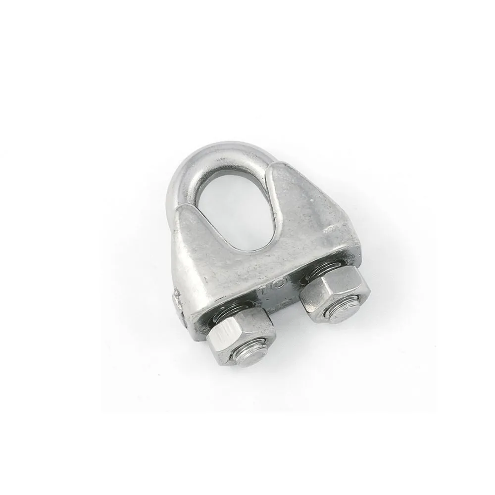 MORSETTO PER FUNI IN ACCIAIO ZINCATO Dimensioni Ø: Ø 3,0 mm. MORSETTO PER FUNI IN ACCIAIO ZINCATO Dimensioni Ø: Ø 3,0 mm.