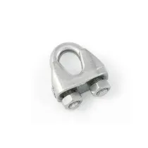 MORSETTO PER FUNI IN ACCIAIO ZINCATO Dimensioni Ø: Ø 5,0 mm.