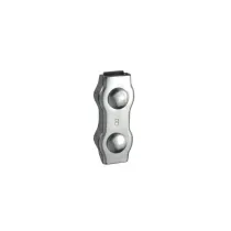 Morsetto Duplex per funi in acciaio zincato Dimensioni m.: 3 mm.
