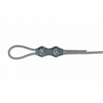 Morsetto Duplex per funi in acciaio zincato Dimensioni m.: 3 mm.