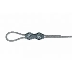 Morsetto Duplex per funi in acciaio zincato Dimensioni m.: 3 mm.
