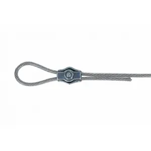 Morsetto Simplex per funi in acciaio zincato zincato Dimensioni Ø: Ø 3,0 mm.