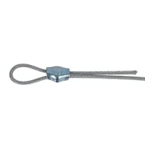 Morsetto Simplex per funi in acciaio zincato zincato Dimensioni Ø: Ø 6 mm.