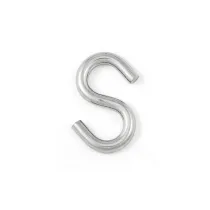 GANCIO A S IN ACCIAIO ZINCATO Ø 3 MM. 20PZ Dimensioni Ø: Ø 3,0 mm.