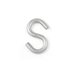 GANCIO A S IN ACCIAIO ZINCATO Ø 3 MM. 20PZ Dimensioni Ø: Ø 3,8 mm.