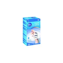 GUANTI LATEX MONOUSO VIGOR SET 100 PEZZI Taglie: L