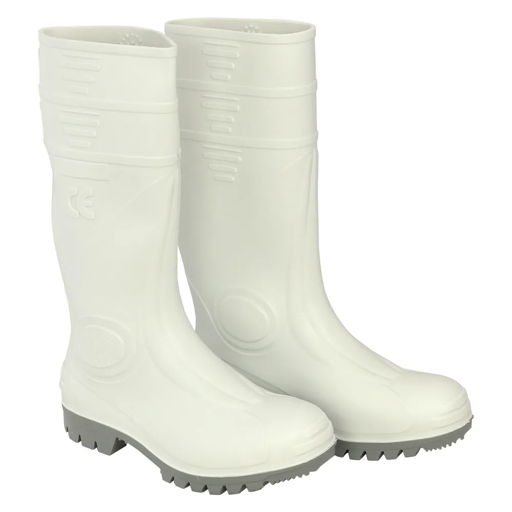 STIVALI ANTINFORTUNISTICA 'GINOCCHIO' N. 41 - colore bianco/grigio