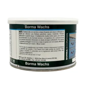 SHABBY CHIC PROVENZALE DECORGESSO ANTICANTE ALL'ACQUA 375 ml - Borma Wachs Colori Borma Wachs: 7014 - GRIGIO SETA