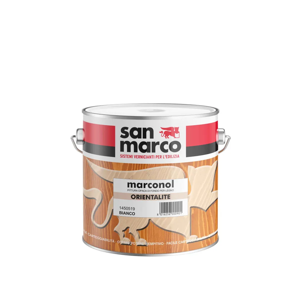 MARCONOL ORIENTALITE - BIANCO - SAN MARCO (A scelta) Dimensioni vernici: 0,5 Lt. MARCONOL ORIENTALITE - BIANCO - SAN MARCO (A scelta) Dimensioni vernici: 0,5 Lt.