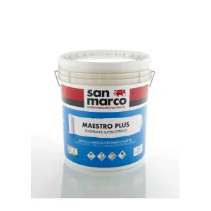 MAESTRO PLUS IDROPITTURA SAN MARCO (A scelta) Dimensioni vernici: 4 Lt.