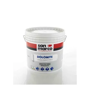 Dolomite Idropittura lavabile bianco opaco coprente San Marco (A scelta) Dimensioni vernici: 4 Lt.