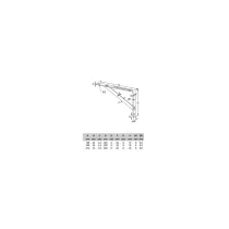 REGGIMENSOLE OBELIX ZINCATA Dimensioni reggipiani: 30 cm