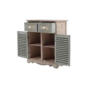 MOBILE 2 CASSETTI E 2 ANTE IN LEGNO DI PAULOWNIA 70X60X30CM