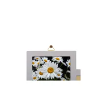 CORNICE "GRAVIOLA" PORTAFOTO DA PARETE GRIGIO CHIARO PER 14 FOTO