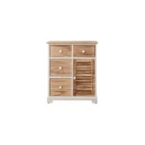 CASSETTIERA CREDENZA 4 CASS.1ANTA 70X60X30cm