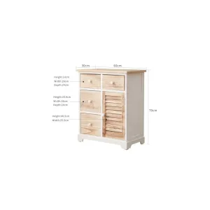 CASSETTIERA CREDENZA 4 CASS.1ANTA 70X60X30cm