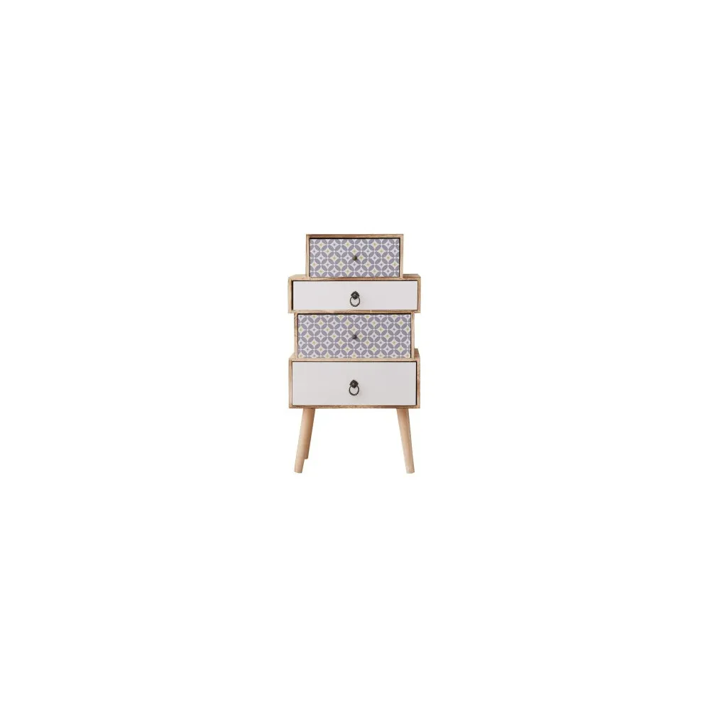 CASSETTIERA COMODINO 4 CASSETTI 81X45X29CM CASSETTIERA COMODINO 4 CASSETTI 81X45X29CM
