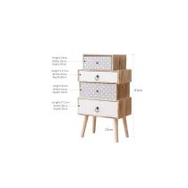 CASSETTIERA COMODINO 4 CASSETTI 81X45X29CM