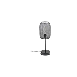LAMPADA ABAT-JOUR IN METALLO NERO 45,5x15x15CM