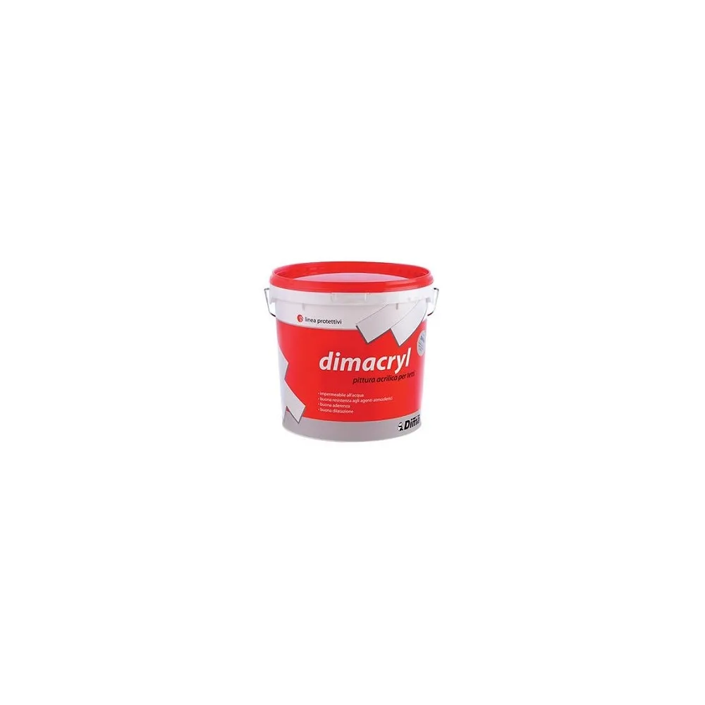 DIMACRYL PITTURA PER GUAINE ROSSA 4 LT DIMACRYL PITTURA PER GUAINE ROSSA 4 LT